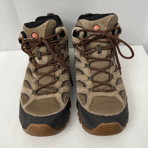 Merrell Moab 3 Mid Boots Mens Size 11.5 Waterproof Vibram Hiking Olive Gum main image 5